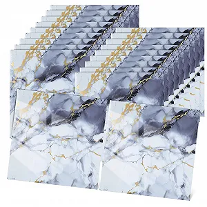 Наклейка на стіну LIFKOME Набір 40 шт Мармурова плитка ПВХ - Фото 1