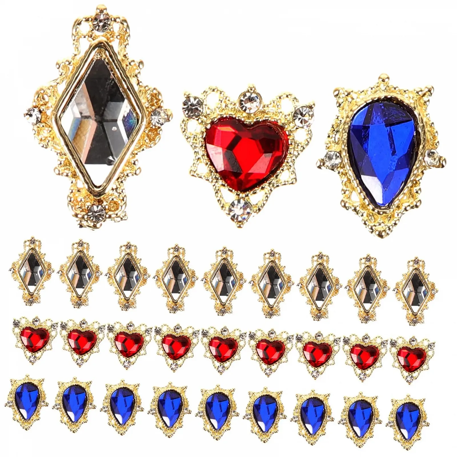 Стрази для нігтів Healeved, 60 шт., фото №1