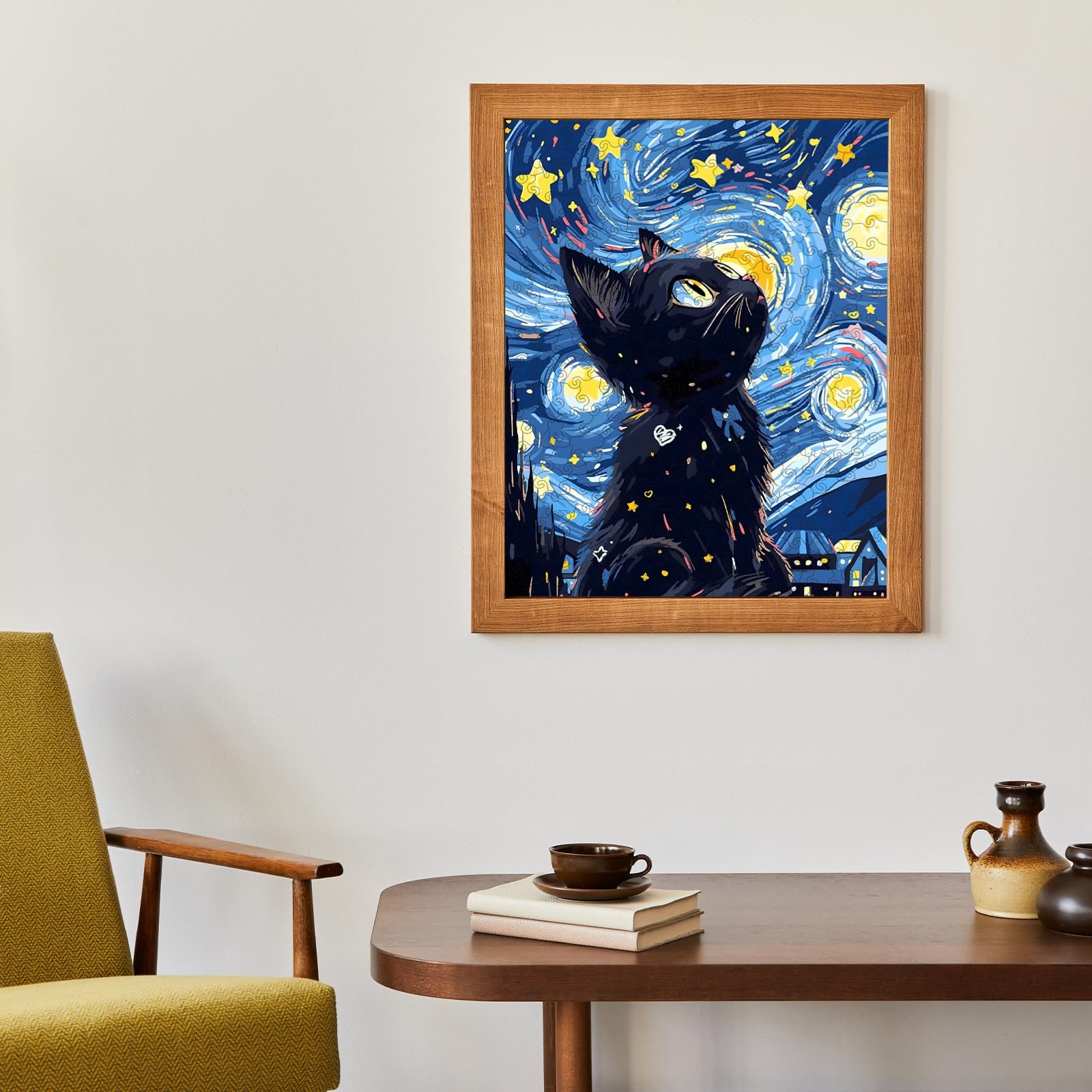 Дерев'яний пазл Кіт Унікальна форма тварин 270 елементів 28.5 x 36 см, фото №3 Дерев'яний пазл Кіт Унікальна форма тварин 270 елементів 28.5 x 36 см, фото №3