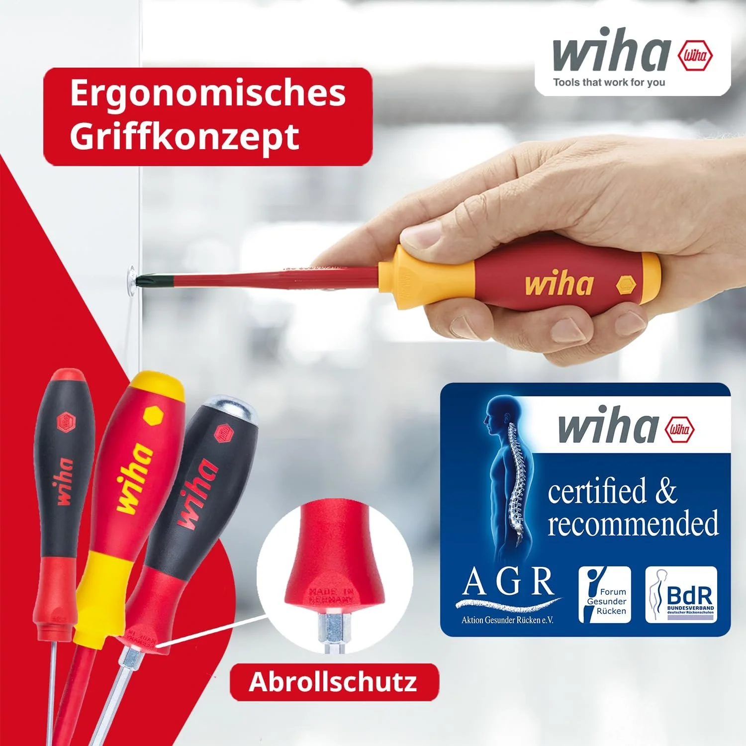 Набір викруток Wiha 47176 13 шт. VDE Slotted PH PZ Torx з ударним ковпачком та фазометром, фото №3