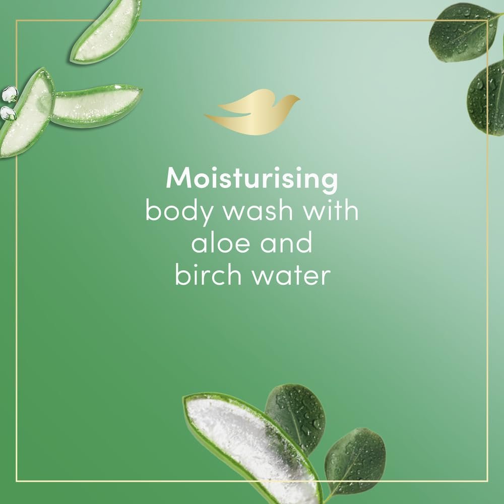 Гель для душу Dove Advanced Care Aloe Vera and Birch Water 400 мл, фото №4