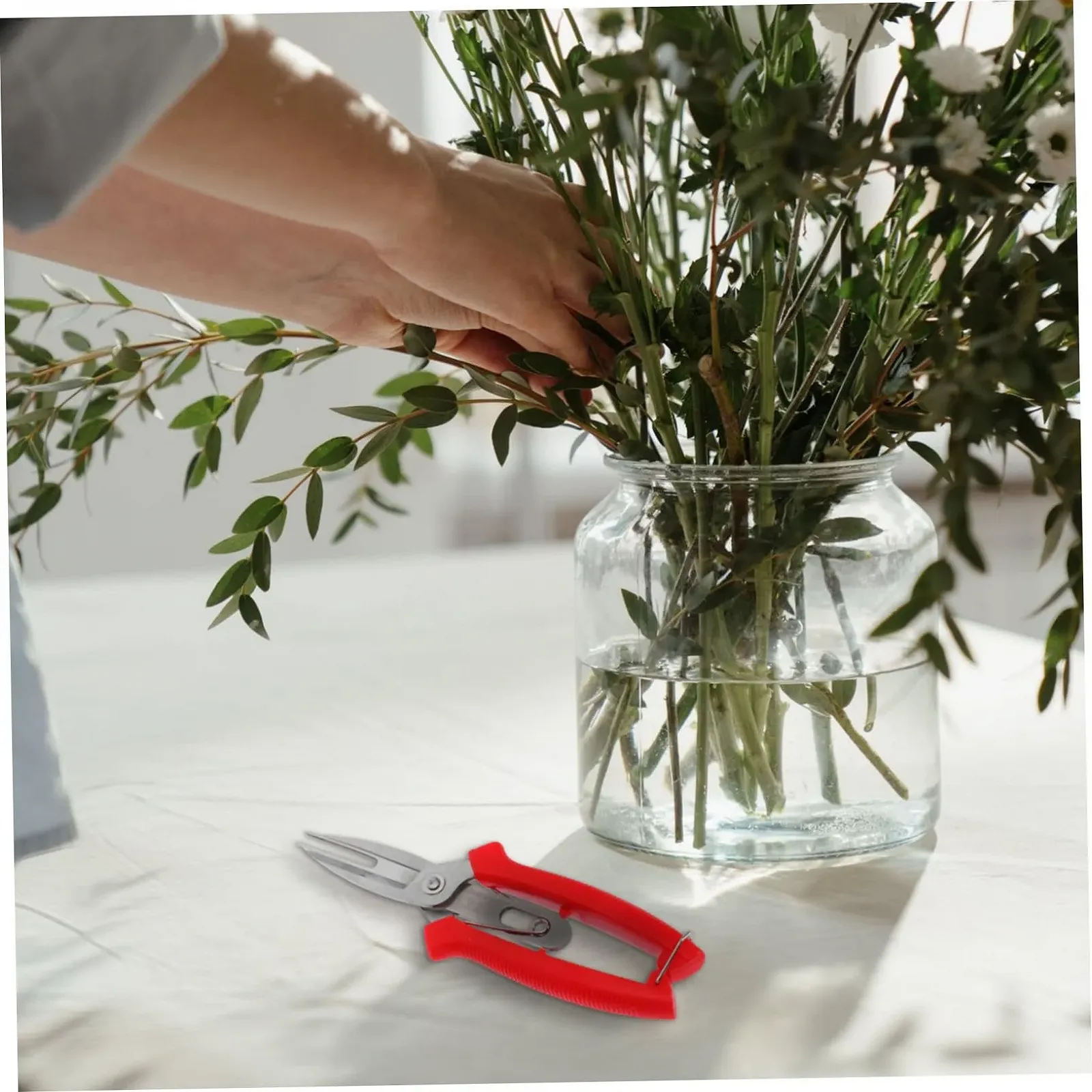 Садові ножиці з подвійним лезом Happyyami ABS, фото №4