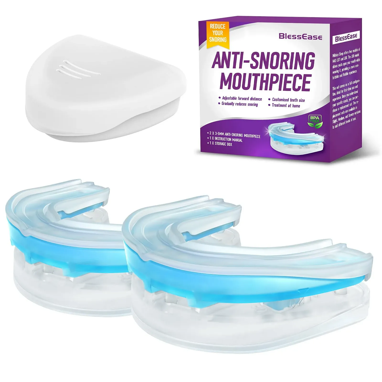 Устройство против храпа Anti-Snoring, противохрап, шина (средний), фото №1