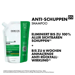 Шампунь Vichy Dercos проти лупи для нормального та сухого волосся з дисульфідом селену та саліциловою кислотою, 500 мл synthetic.ua - Фото 1