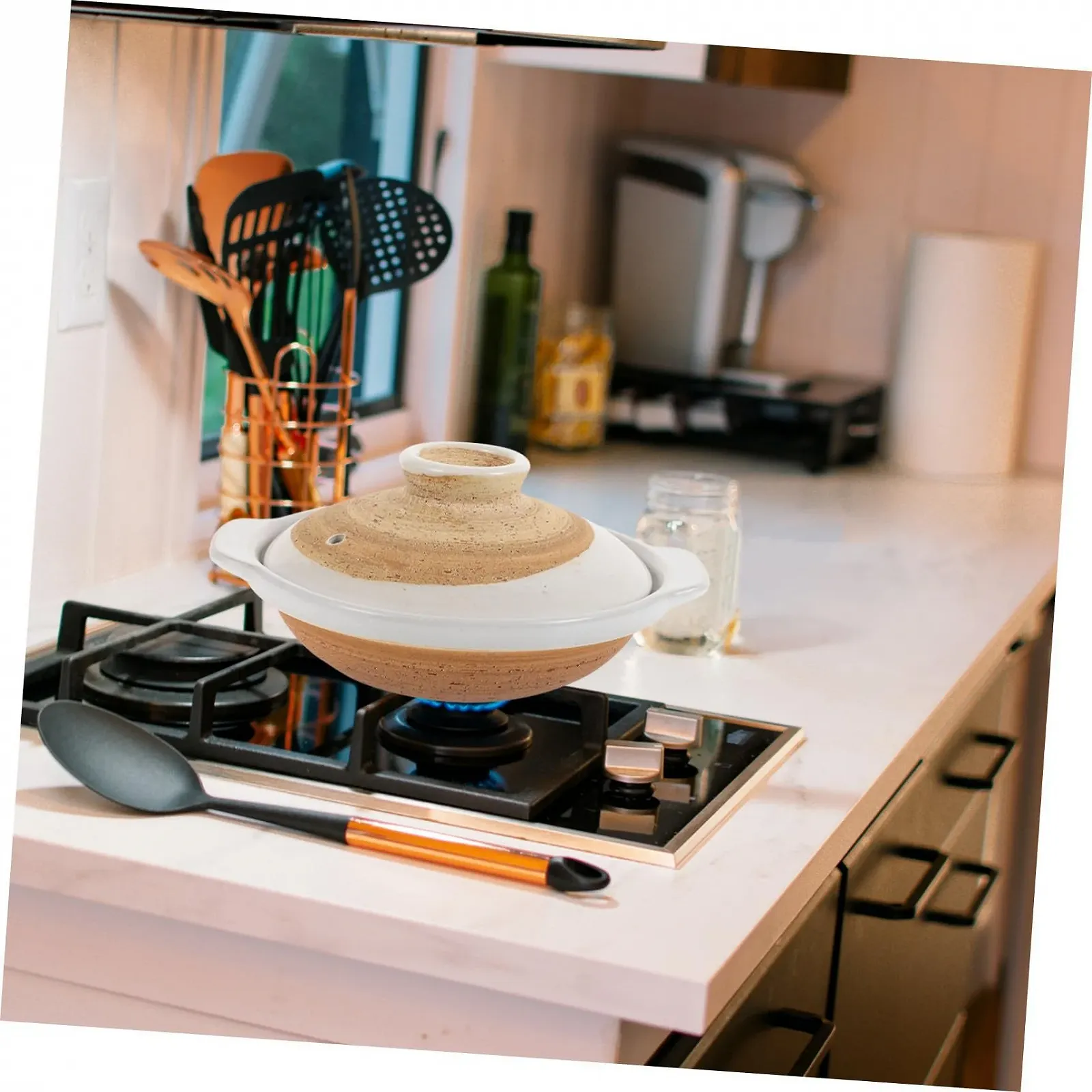 Каструля INOOMP керамічна з кришкою 18 см антипригарна термостійка, фото №8