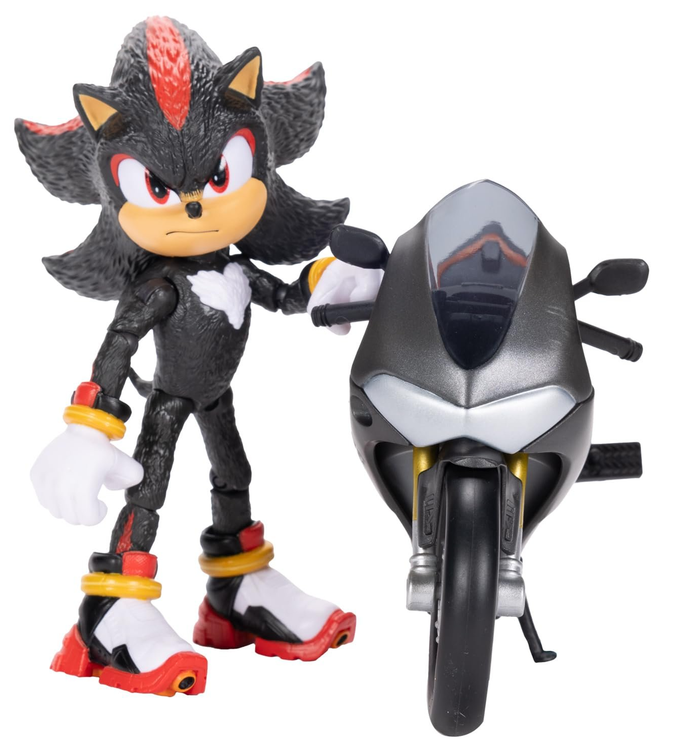 Фігурка Сонік Шедоу з мотоциклом Jakks Pacific / Sonic 3 Movie Shadow Sonic / 12,7 см, фото №5