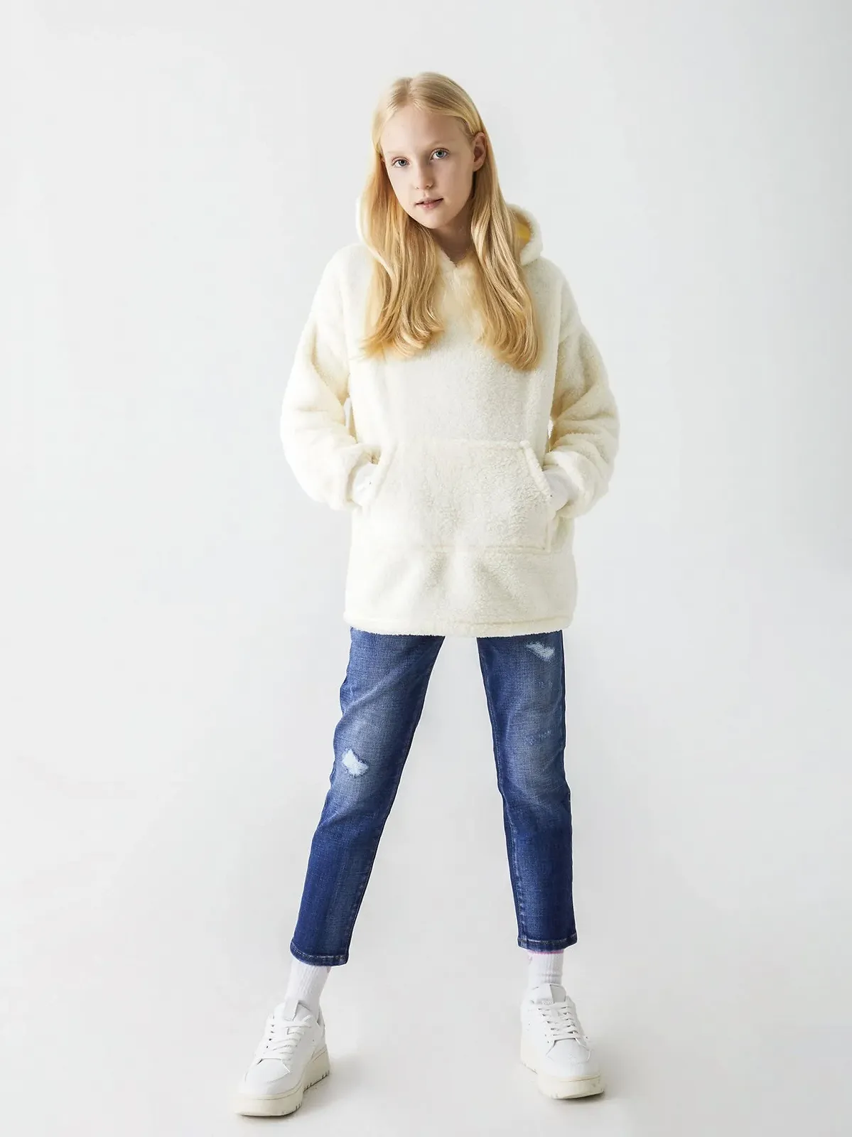 Толстовка LTB Jeans Toyaya для дівчаток, розмір 128 см, біла, фото №2