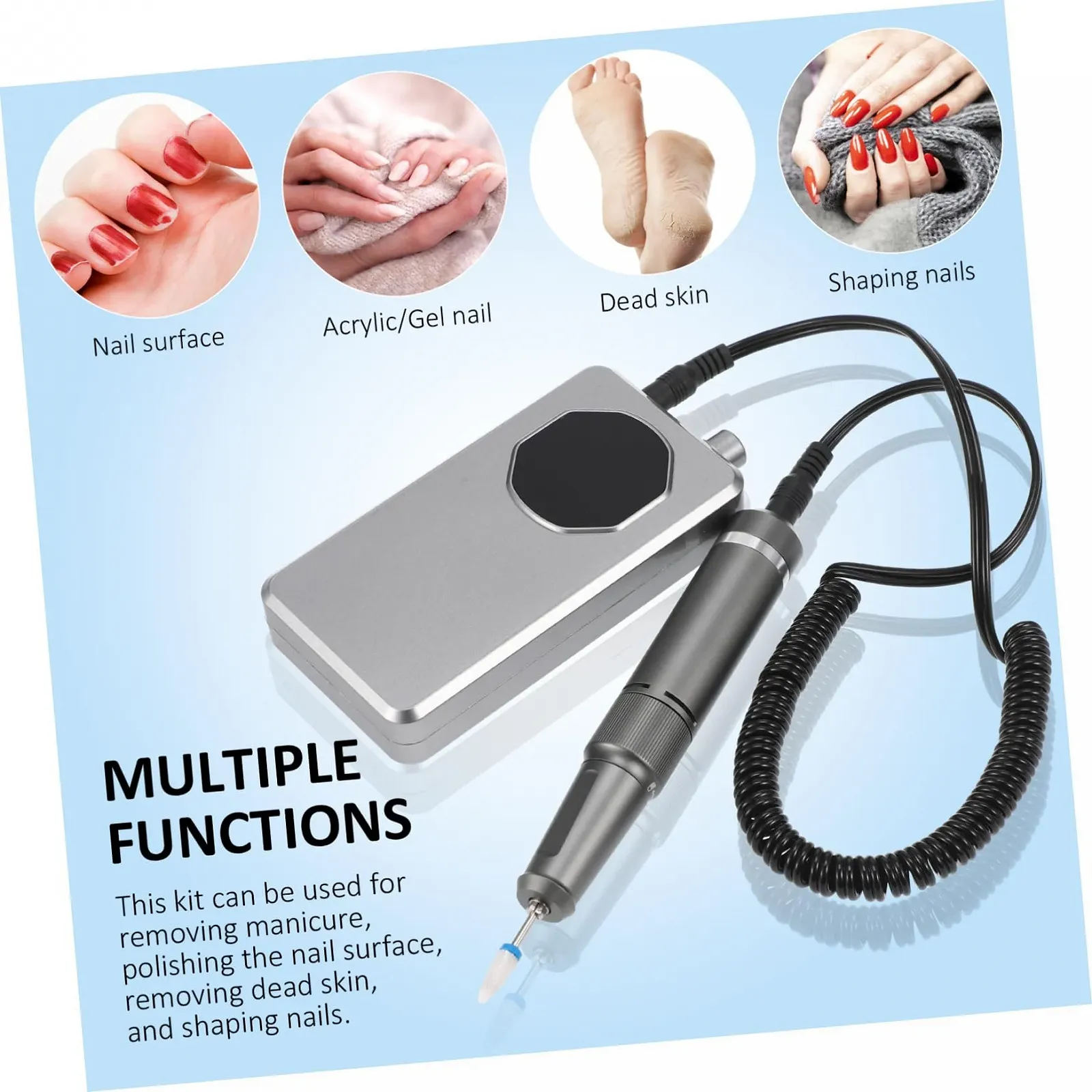 Электрическая машинка для ногтей Beaupretty для полировки и обрезки Портативная для дома и салона, фото №3 Электрическая машинка для ногтей Beaupretty для полировки и обрезки Портативная для дома и салона, фото №3