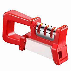 Ручна точилка для ножів 4 в 1 багатофункціональна з силіконовою основою - Фото 1