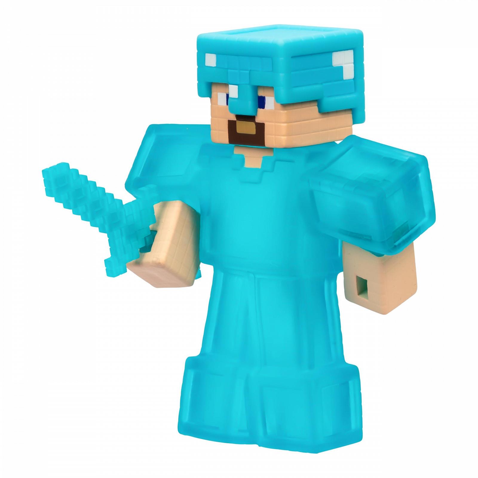 Фігурка Heroes of Goo Jit Zu Minecraft Стів з алмазною бронею та мечем, фото №7