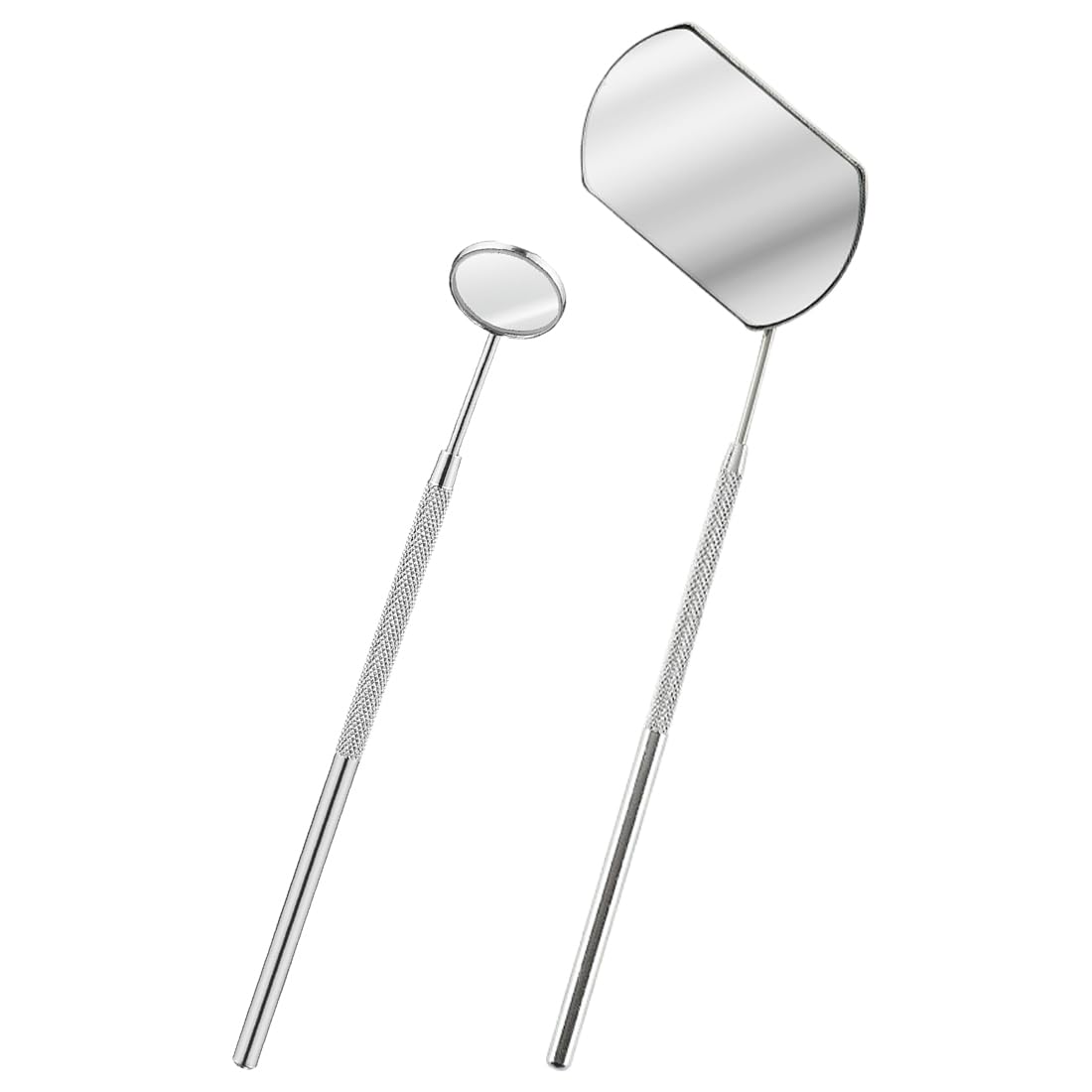 Дзеркало для вій Square Pack of 2 Portable Eyelash Extensions Applicator Accessories Stainless Steel Removable False Eyelashes Mirror Multifunctional Mouth Examination Tools Eyelash Extension, фото №1