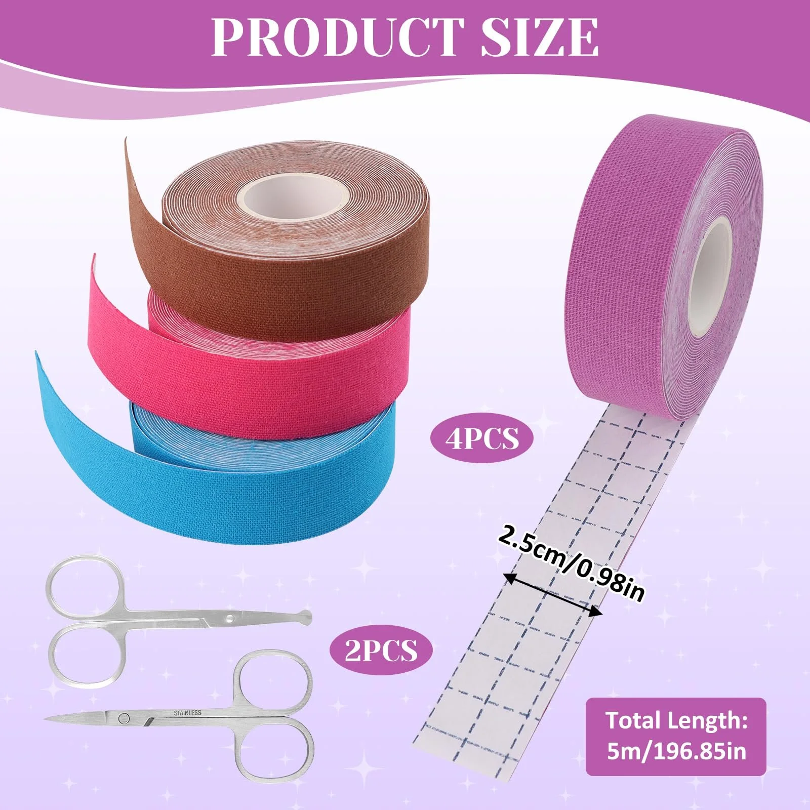 Лента для подтяжки лица TPTGIAR, 4 шт., патч против морщин, фото №2