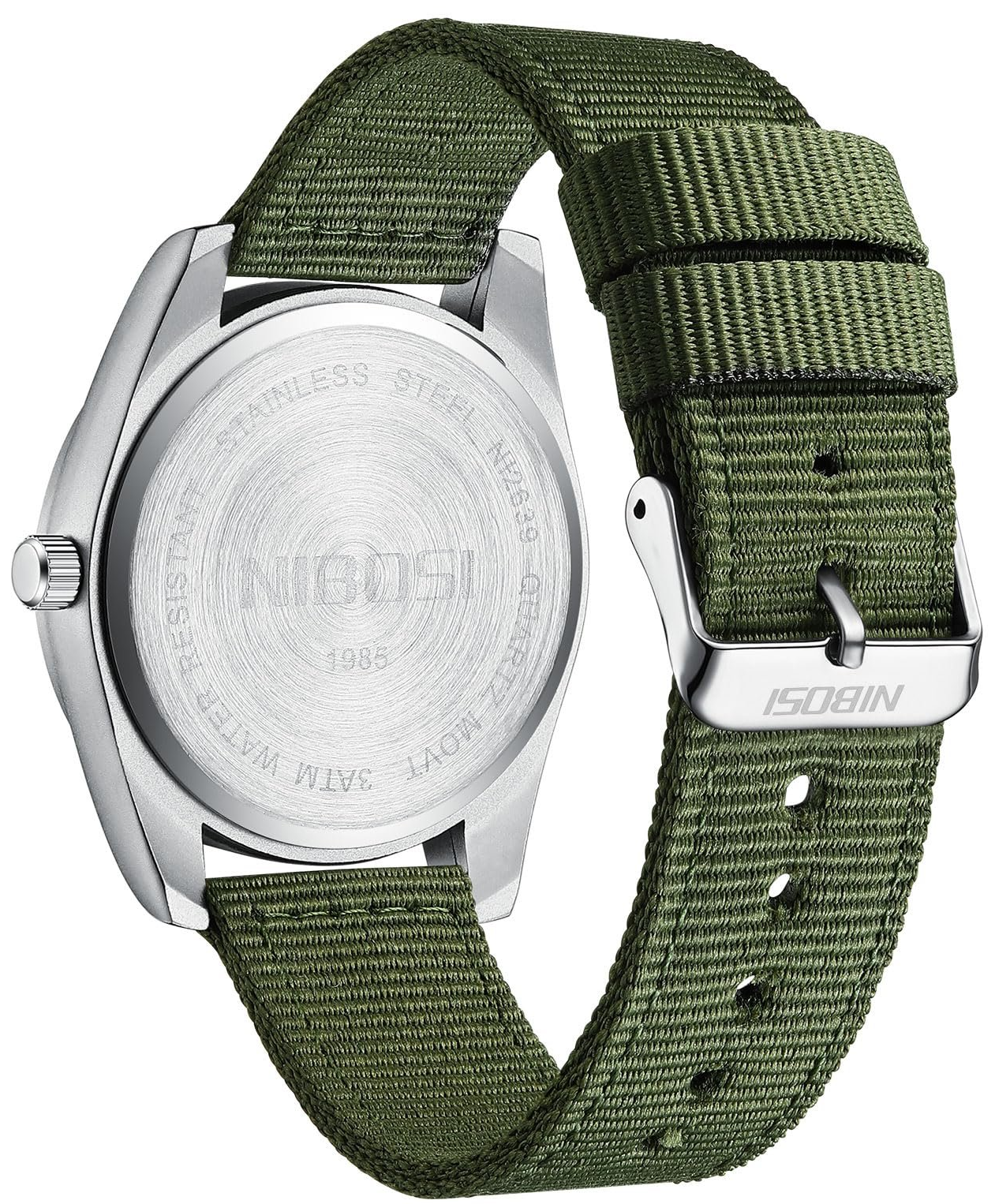 Чоловічий годинник NIBOSI / Зелений / Аналоговий / Кварцевий, фото №4