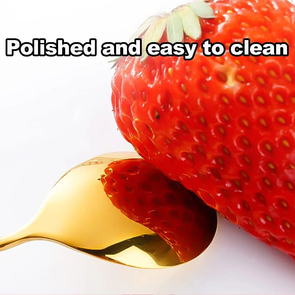 Ложка чайная из нержавеющей стали, набор 6 шт, ложка для кофе, подарочная ложка, милый пончик, подходит для молока, напитков, кофе, мороженого, десертов, фото №5