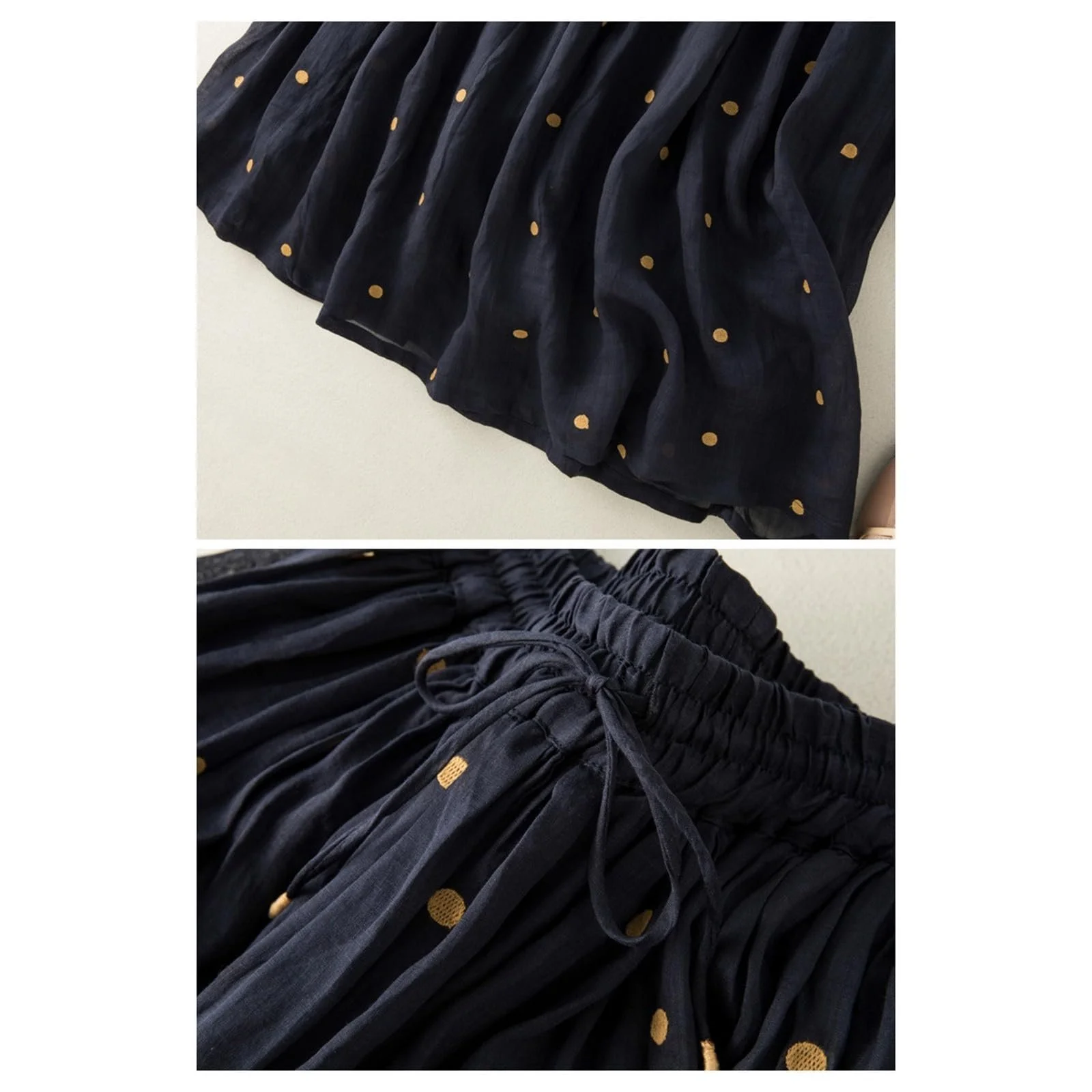 Льняна Спідниця Жіноча Середньовічна Муслінова, фото №4