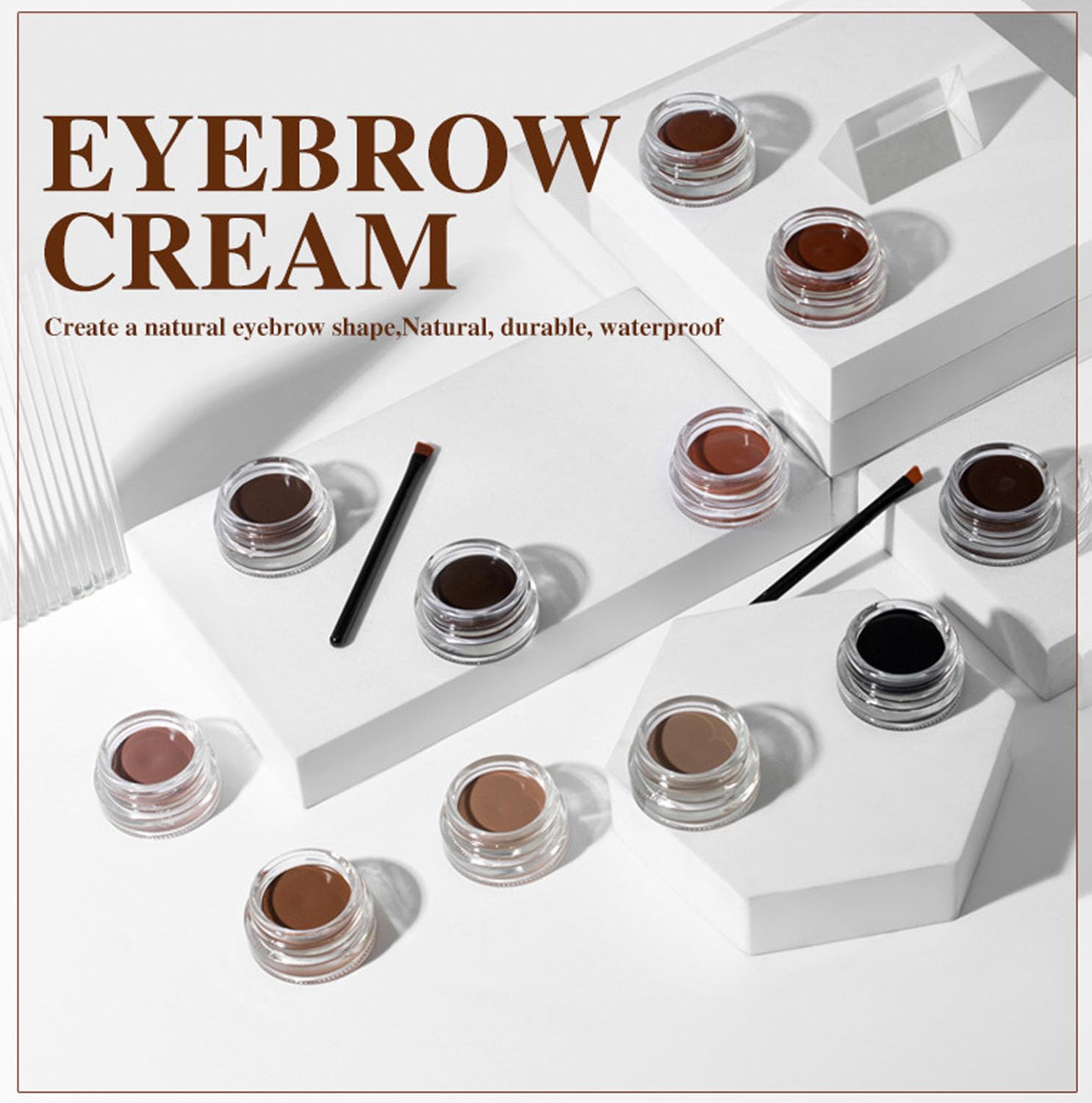 Крем для брів Довговічний Водостійкий Тривимірне моделювання 01, фото №6