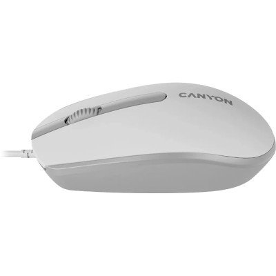 Мышка Canyon M-10 USB White Grey (CNE-CMS10WG), фото №4