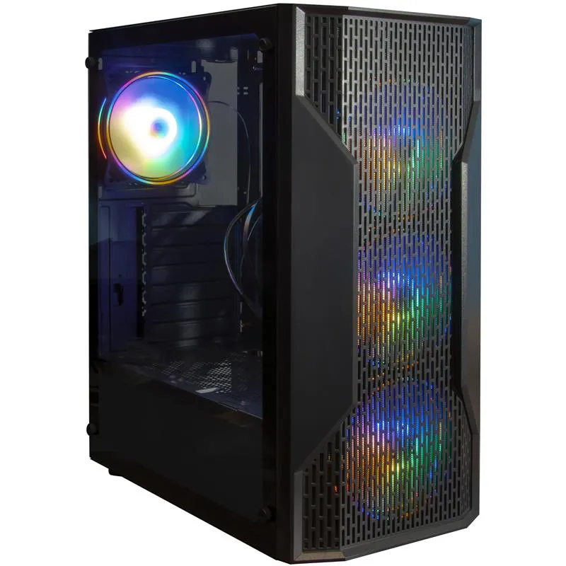 Корпус Frime Legion Black USB 3.0 без БП (Legion-U3-GLS-4DTRMLT16.6WP), фото №1