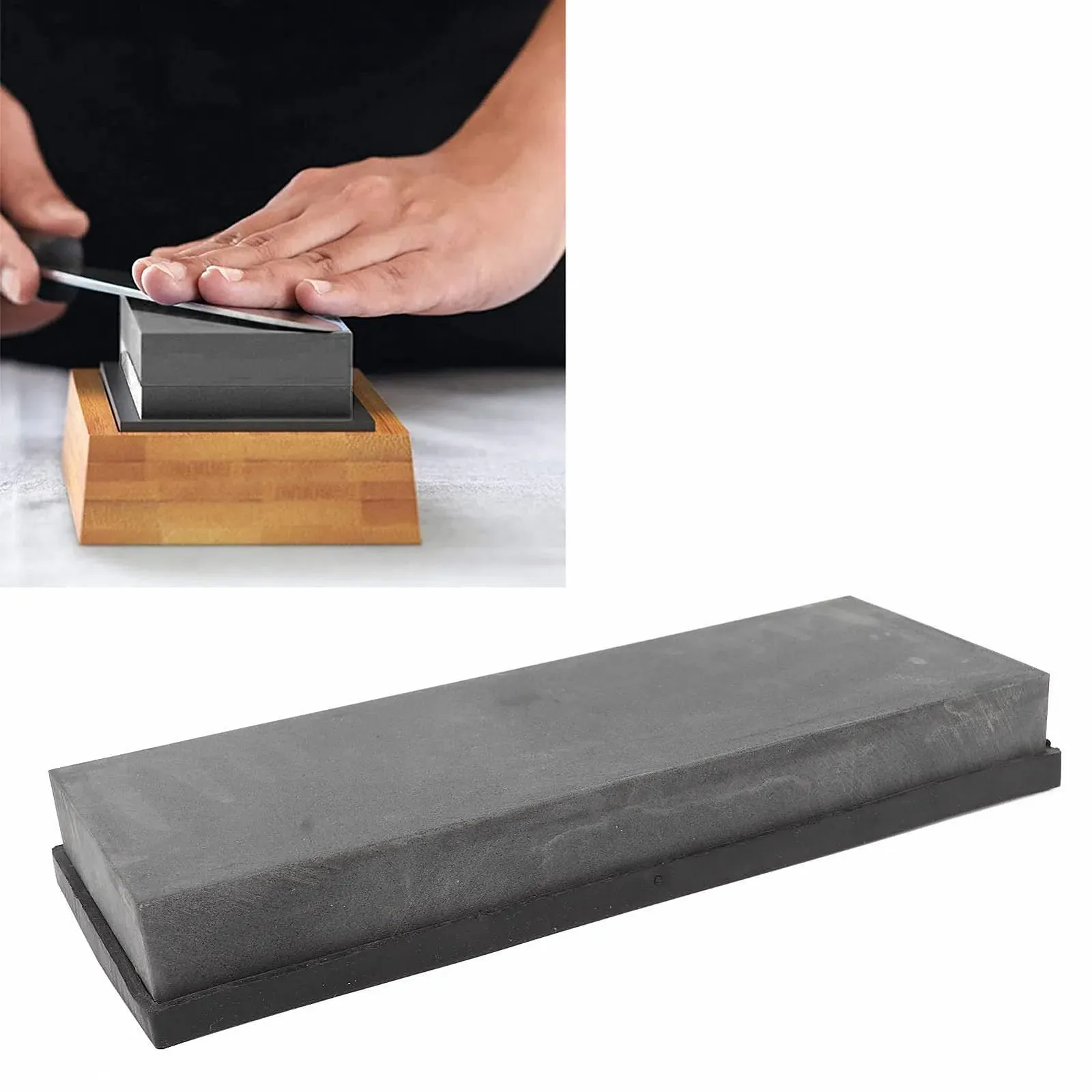 Професійний точильний камінь 800 Grit водний з підставкою, фото №8