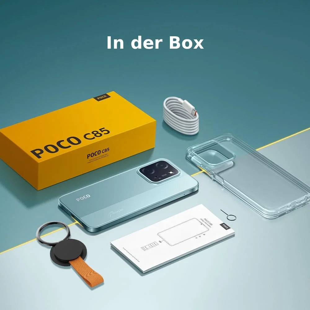 Смартфон XIAOMI Poco C85 8+256GB, 6.9 дюймов 120Hz дисплей MediaTek Helio G81-Ultra Octa-Core, 50MP AI двойная камера, 6000mAh, Черный, фото №5