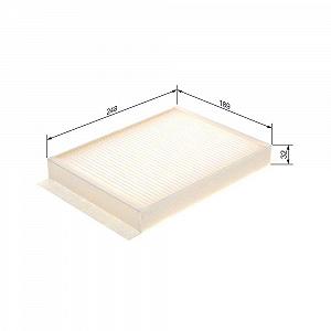 Фильтр салона BOSCH 1 987 435 058 для MERCEDES-BENZ, моторный отсек - Фото 1