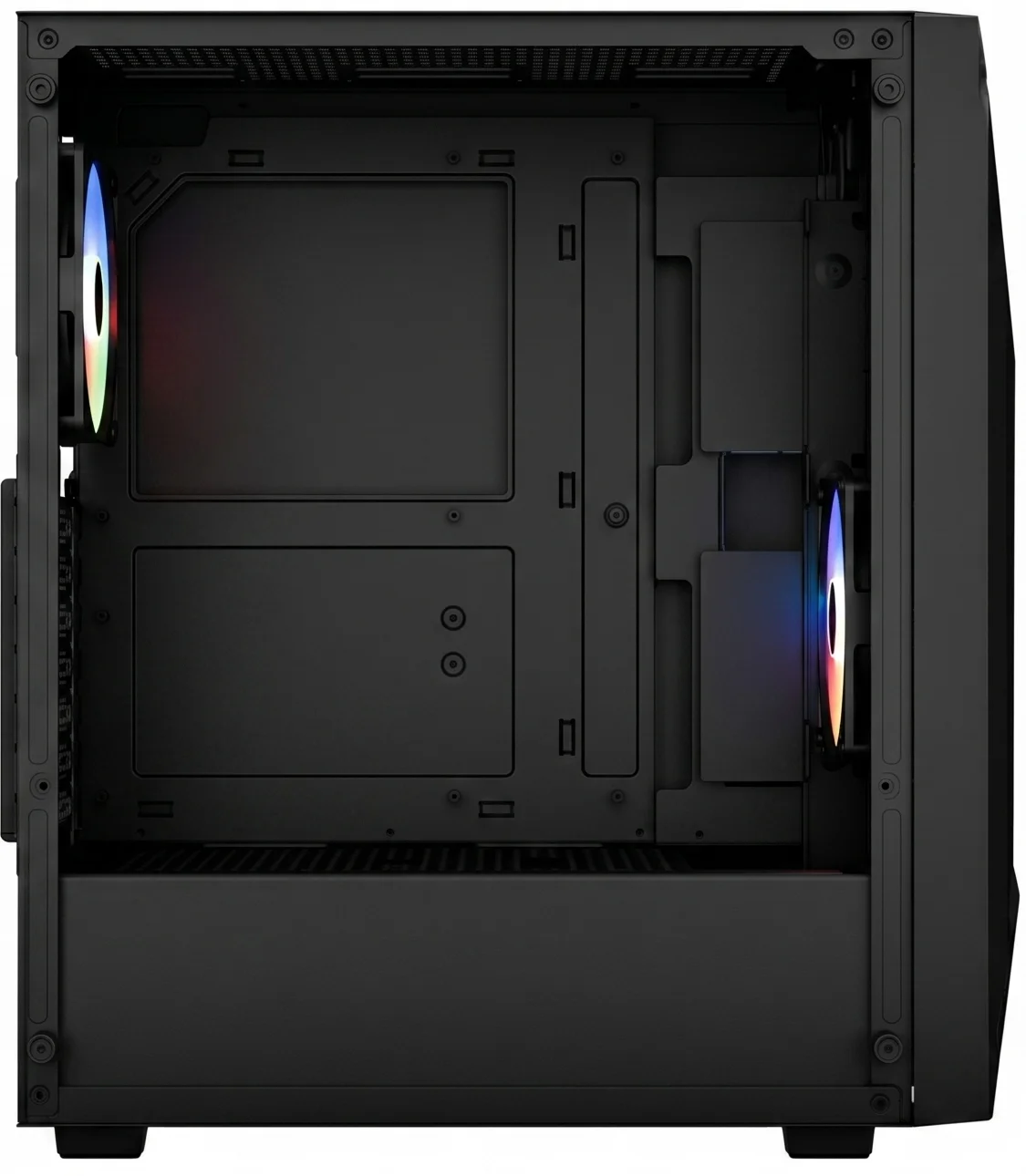 Корпус Aerocool Player-G-BK-v1 / Miditower / ATX / Glass / 2x120mm FRGB / Black, фото №3