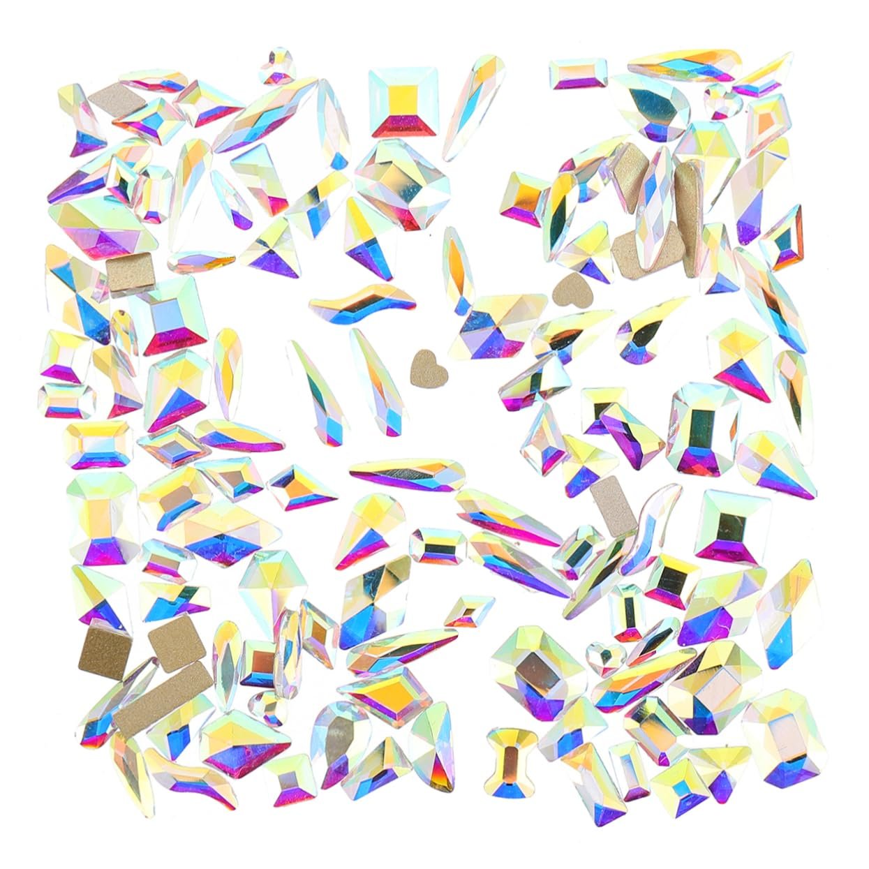 Наклейки для ногтей Healvian, 200 шт., драгоценные камни для ногтей, рождественские украшения, плоские кристаллы для ногтей, стразы для самостоятельного изготовления ледяных украшений, инопланетные аксессуары, фото №7