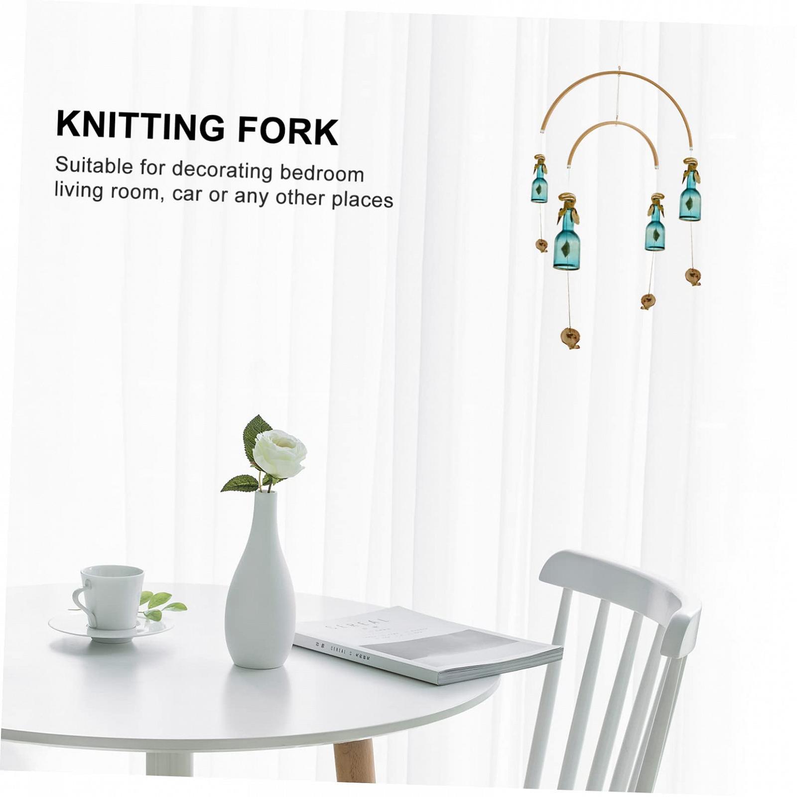 Набор EXCEART Wind Chime для детей деревянный колокольчик хлопковая нить, фото №2