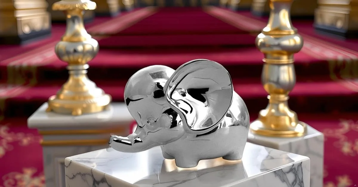 Скарбничка SILBERKANNE Elephant Premium Silver Plated Silver, фото №3