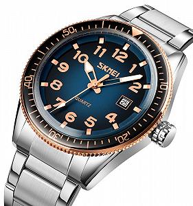 Годинник Skmei 9232 Rose Gold-Blue synthetic.ua - Фото 1