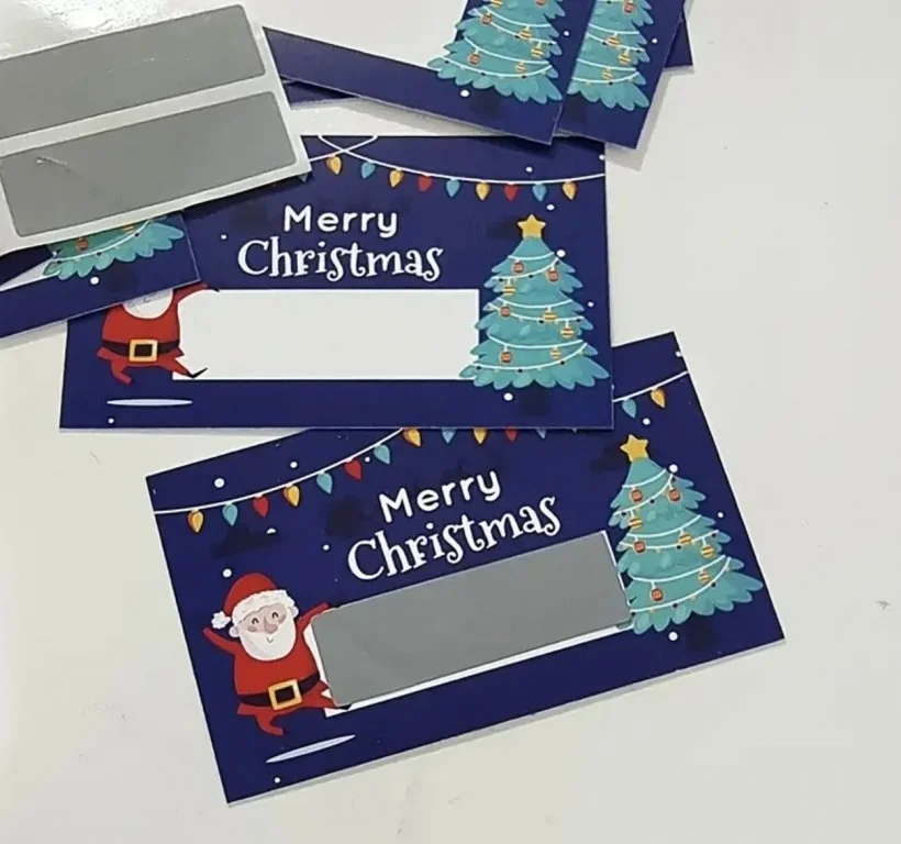 Листівка (скретч-картка) новорічна для передбачень або знижок, фото №2 Листівка (скретч-картка) новорічна для передбачень або знижок, фото №2