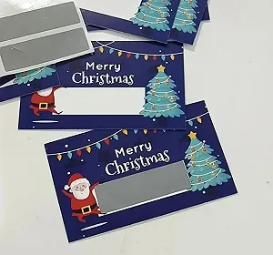 Листівка (скретч-картка) новорічна для передбачень або знижок synthetic.ua - Фото 1