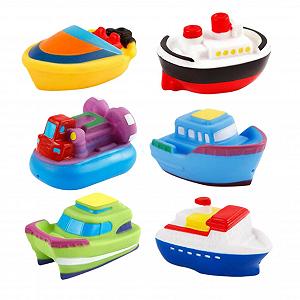 Игрушка для ванны Лодка 6 шт - Фото 1