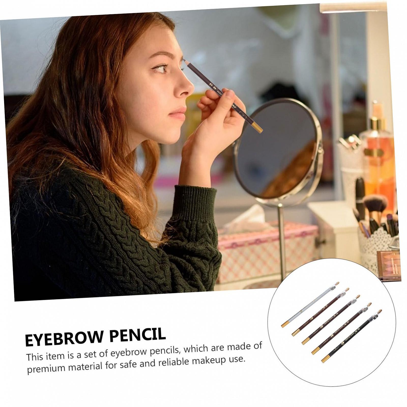 Карандаш для бровей POPETPOP Pack of 5 с точилкой, фото №3