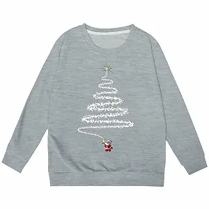 Світшот Різдвяний для дівчаток, дитячий, повсякденний synthetic.ua - Фото 1