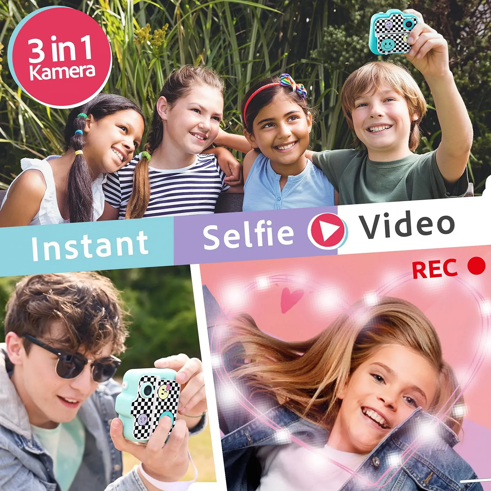 Цифровая камера мгновенной печати Canal Toys CLK 001 250 Photos LCD Light Blue, фото №5