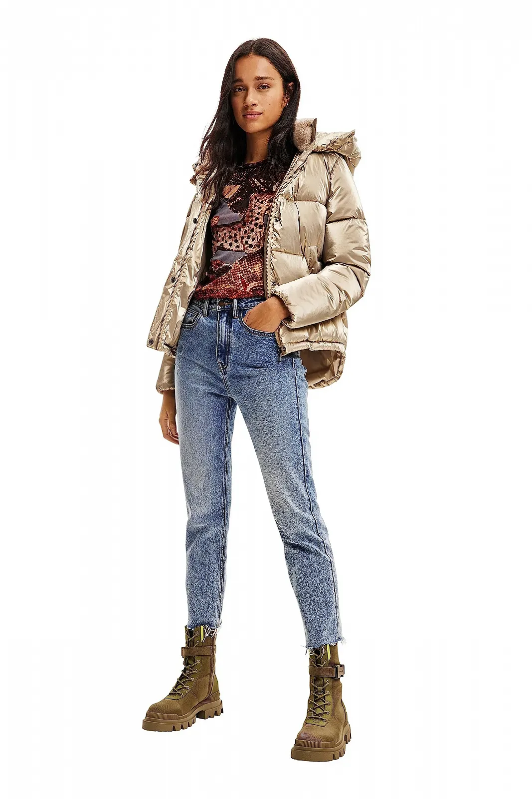 Коротке пальто Desigual Estocolmo Жіноче стьобане, фото №4