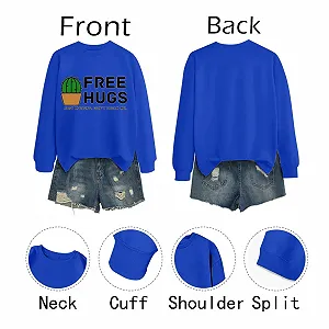 Женская толстовка Generisch с длинным рукавом, хлопковая, удобная, праздничная, с принтом букв, костюм на Хэллоуин, размер XXL synthetic.ua - Фото 1