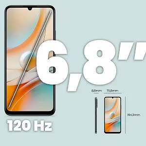 Смартфон SPC Discovery 3 6.8" IPS 120 Гц 4/128 ГБ 50 Мп NFC 5000 мАг Dark Matter synthetic.ua - Фото 1