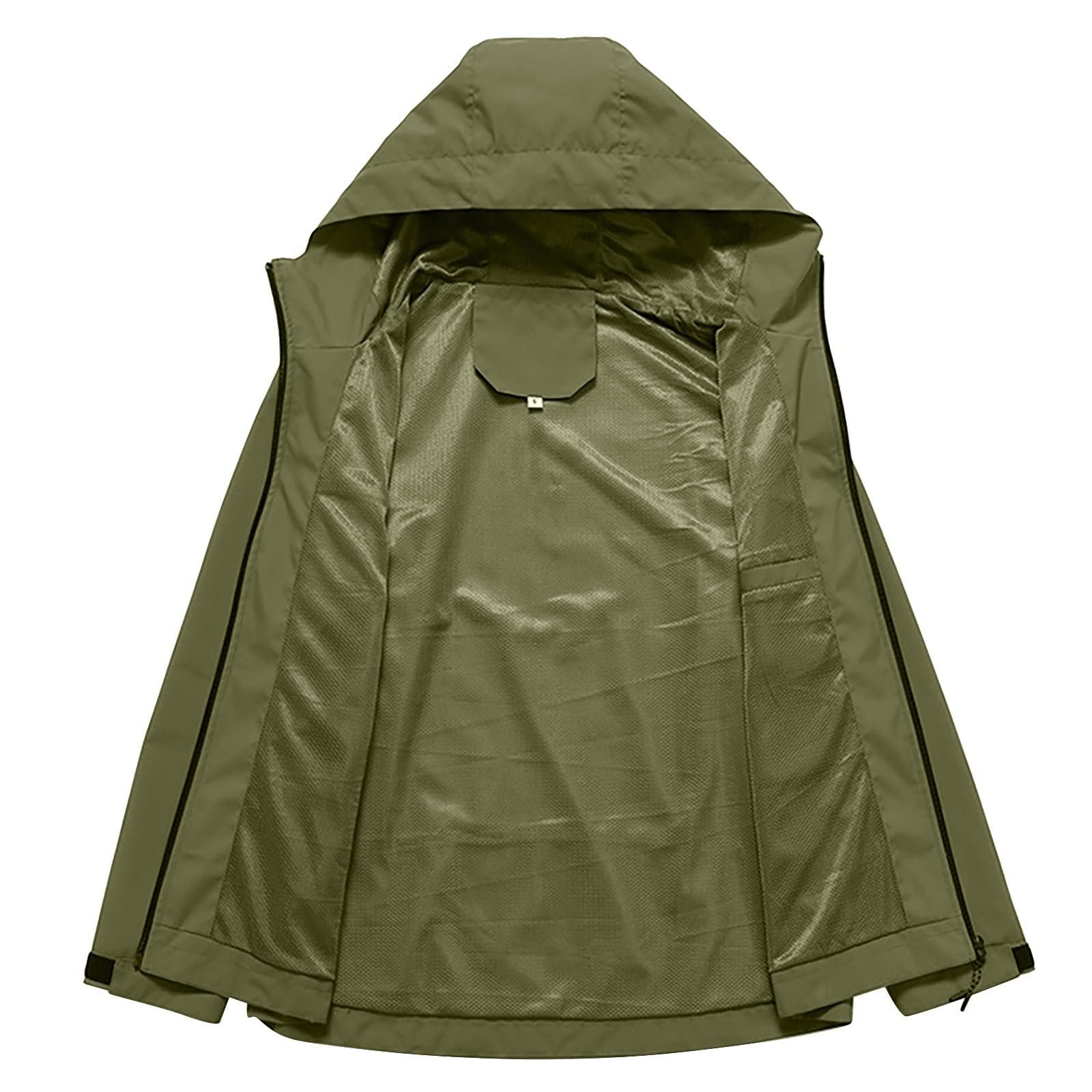 Дождевик Женский Водонепроницаемый Softshell Comfort Fit Куртка с капюшоном Легкая Куртка с капюшоном Ветровка Функциональная Куртка для походов, путешествий, трекинга, езды на велосипеде, фото №6