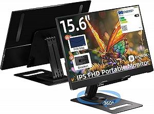 Монитор ByteTecpeak Портативный 15.6 Дюймов 1920 x 1080 FHD IPS Дисплей USB Type C HDMI С Подставкой - Фото 1