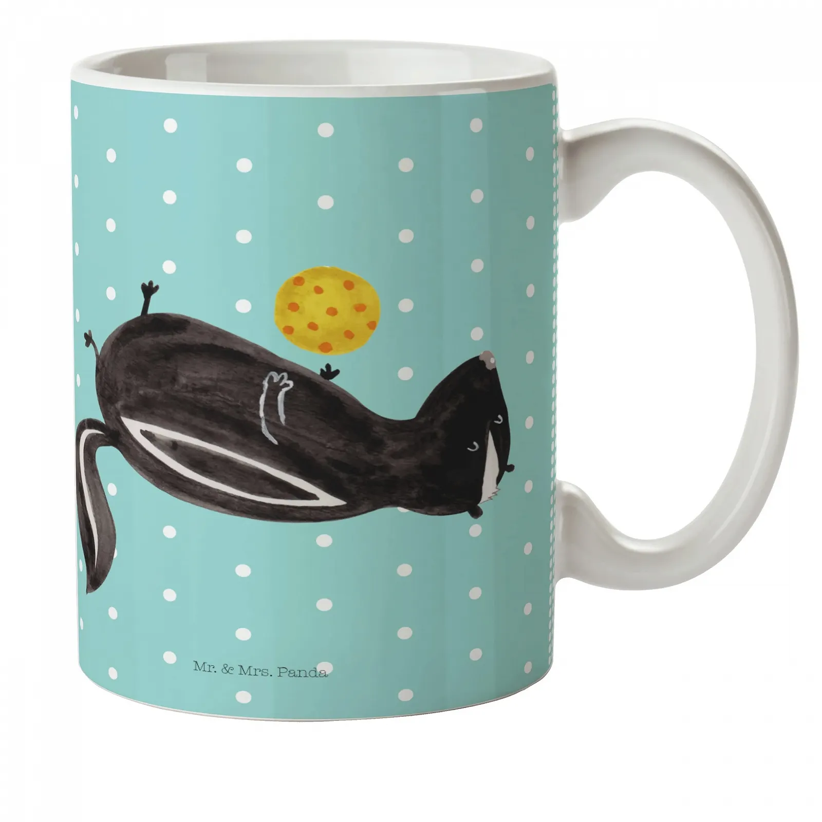 Дитяча кружка Mr. & Mrs. Panda Скунс М'яч, 300 мл, фото №1