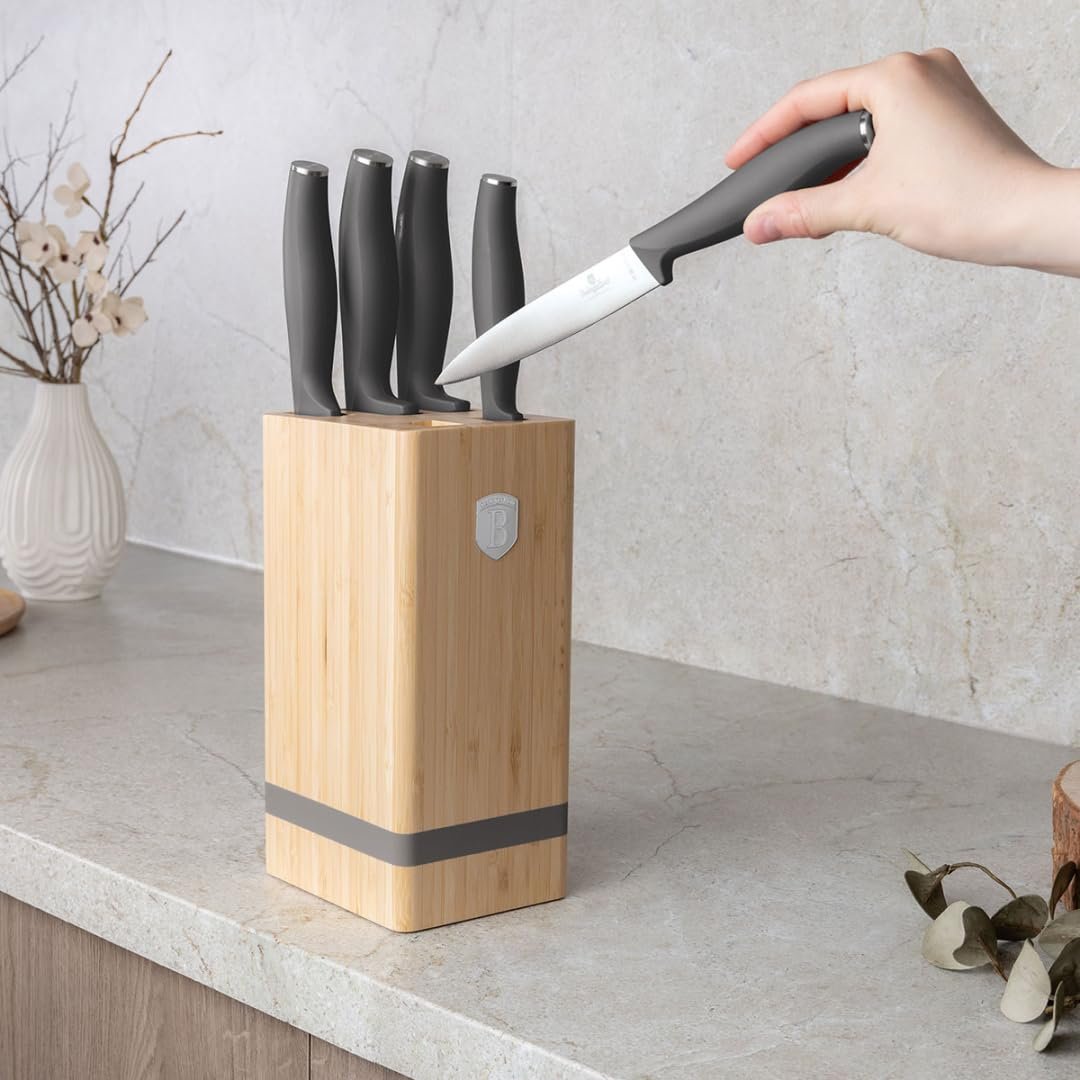 Набір ножів Berlinger Haus Bamboo BH-2968 6 предметів Anthracite, фото №5