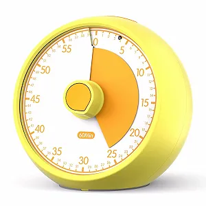 Купить Визуальный таймер Time Timer 60 минут Желтый - Фото 1 Визуальный таймер Time Timer 60 минут Желтый - Фото 1