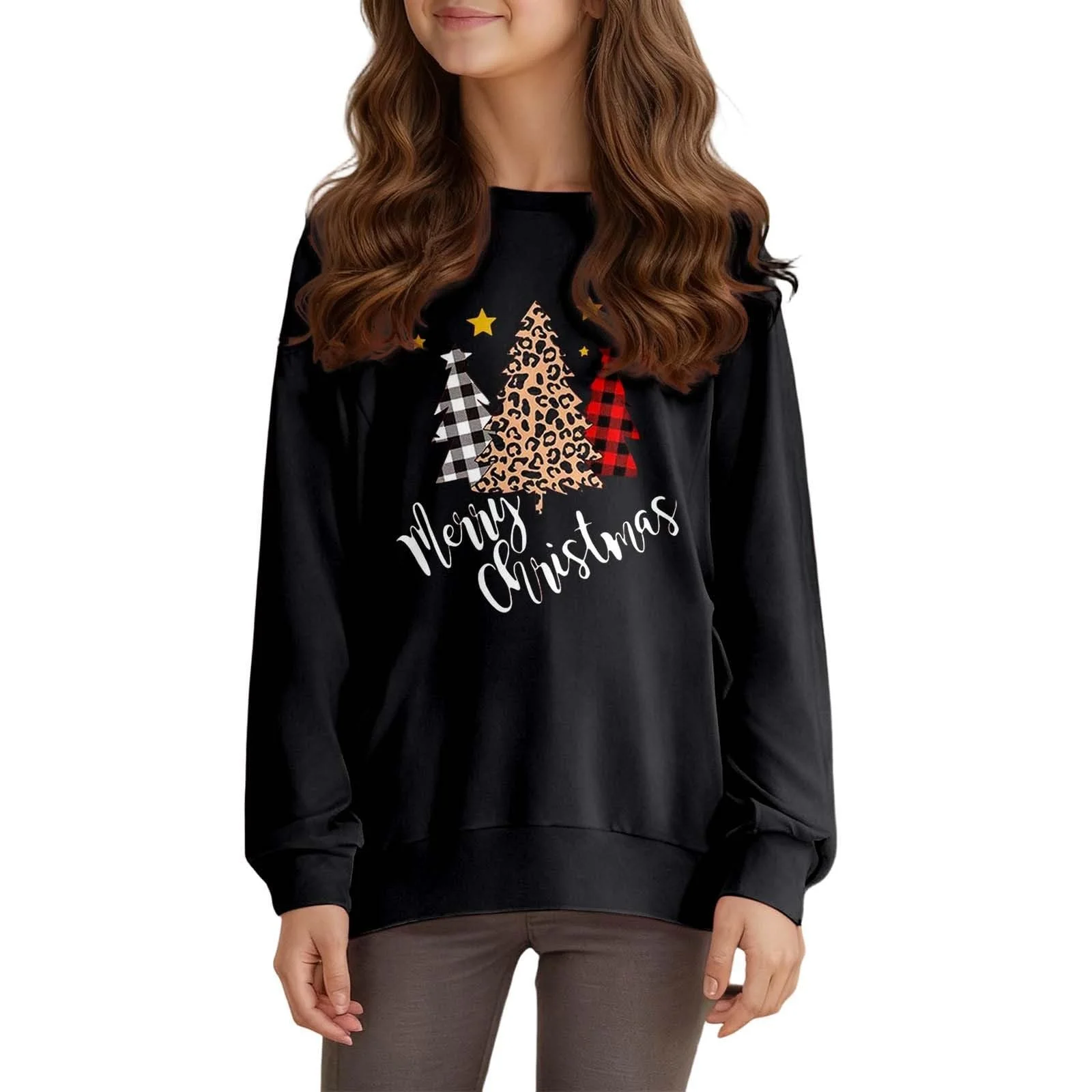 Світшот для дівчинки з круглим вирізом, фото №1