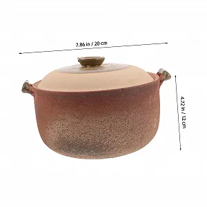 Кастрюля Garneck из каменной керамики с ручкой для медленного приготовления стильная прочная synthetic.ua - Фото 1