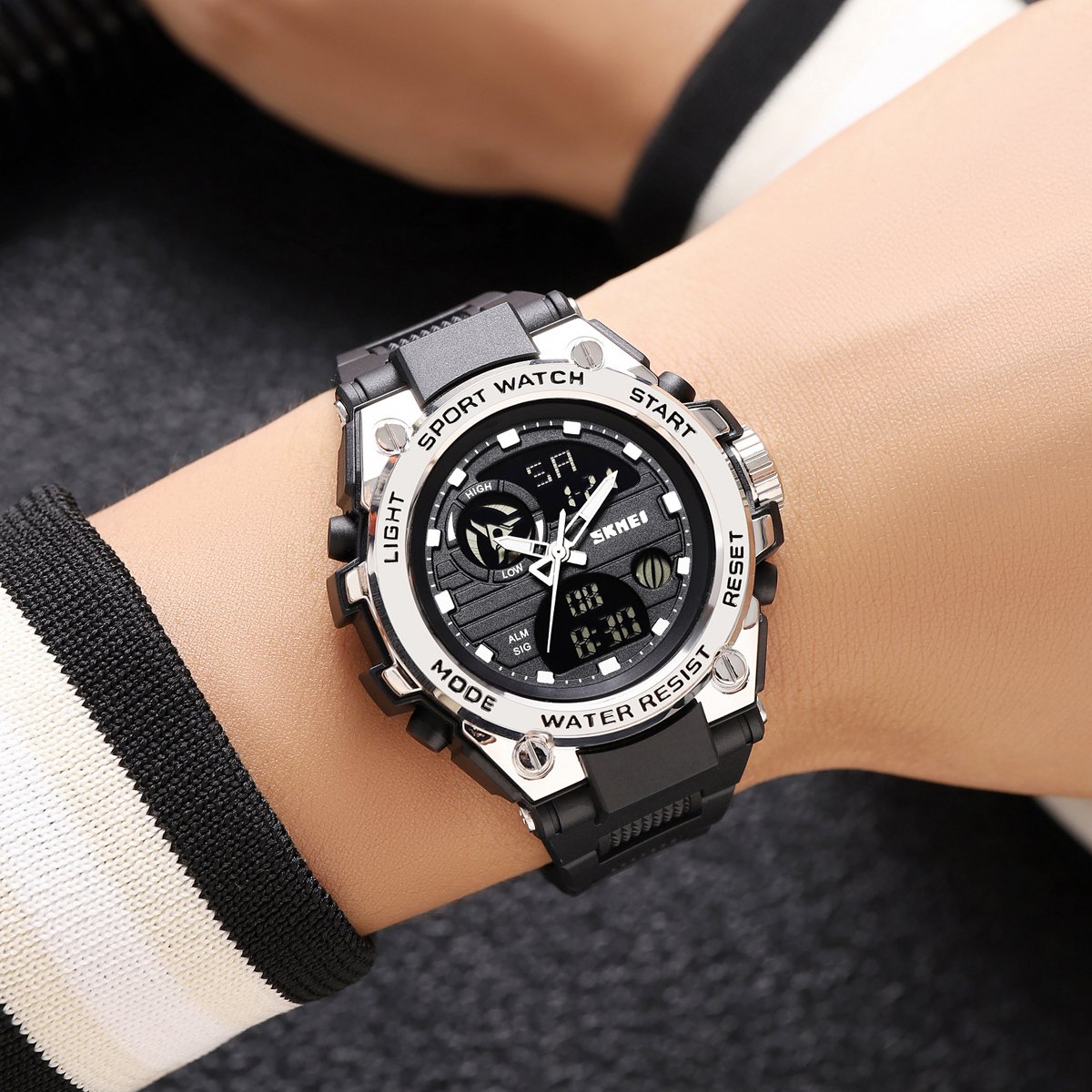 Годинник Skmei 2360BKSI Black-Silver, фото №5