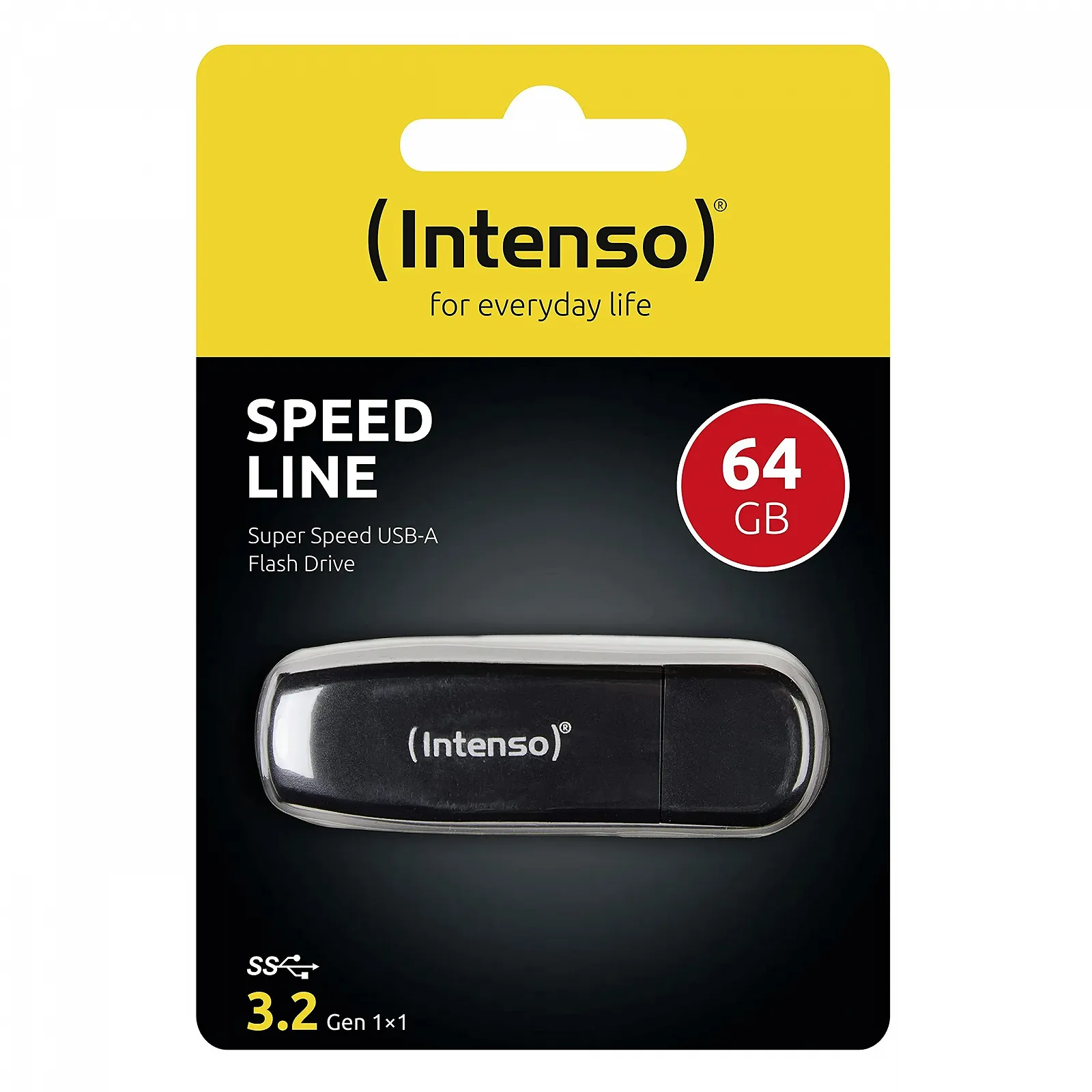 USB-флеш-накопичувач Intenso Speed Line 64GB USB 3.2 Gen 1x1 Black, фото №4