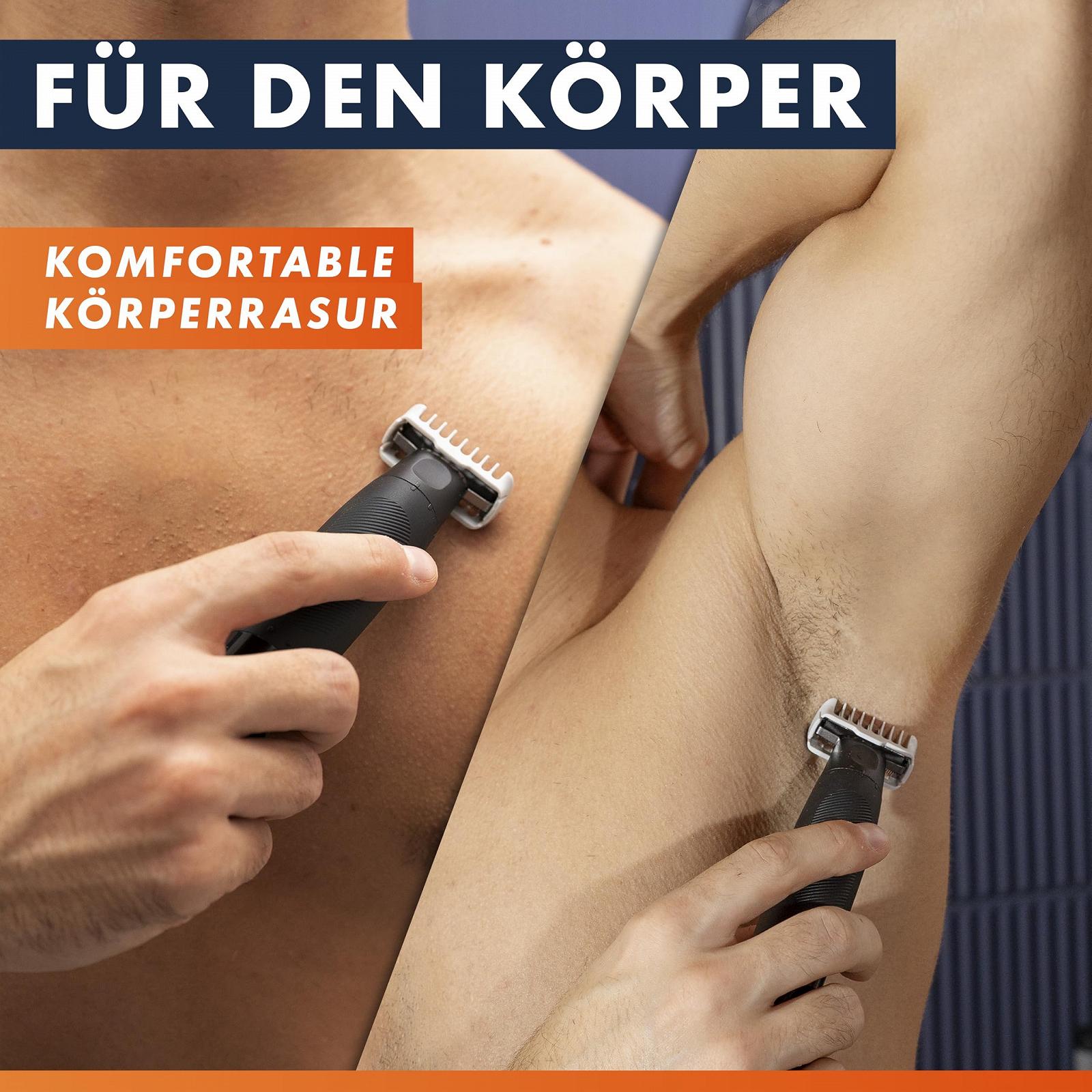 Гібридна електробритва Gillette Fusion One Hybrid Black Braun Powered, фото №4 Гібридна електробритва Gillette Fusion One Hybrid Black Braun Powered, фото №4