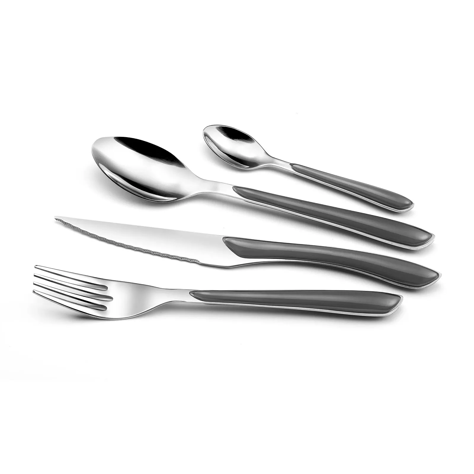 Набір столових приборів Amefa ECLAT 16 предметів Сірий, фото №2 Набір столових приборів Amefa ECLAT 16 предметів Сірий, фото №2